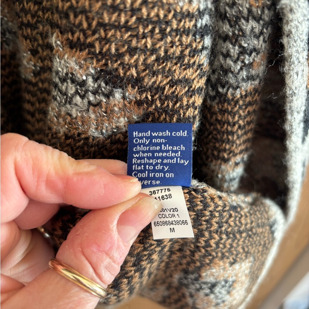 Apt. 9 Leopard Open Front Long Cardigan - Picture 5 of 8